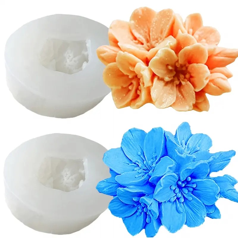Candle Fragrance Supplies - Ensemble de 2 moules en silicone,