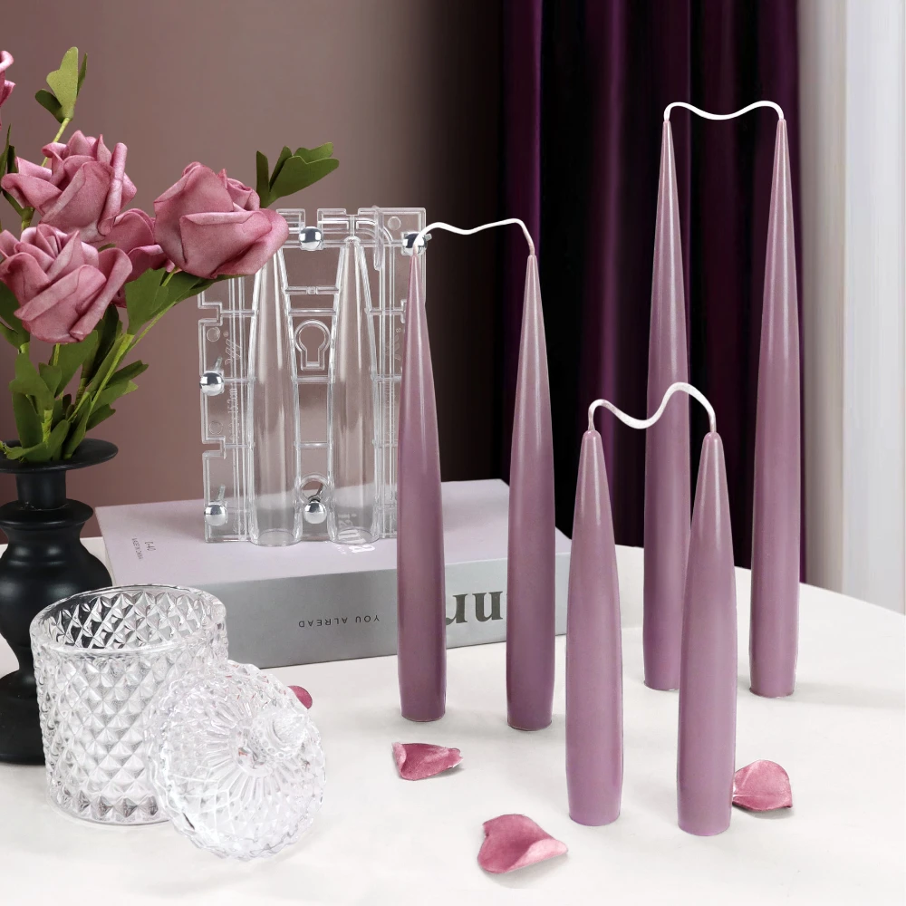 Candle Making Supplies For Beginners - Moule acrylique pour bougie à colonne
