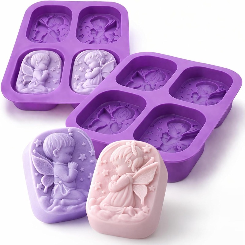 Candle Making Supplies For Beginners - Moule en silicone Ange pour la